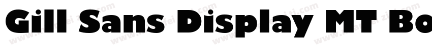 Gill Sans Display MT Bold 语言英文字体转换